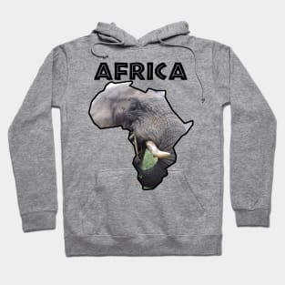 Africa Wildlife Continent Elephant Bull Hoodie